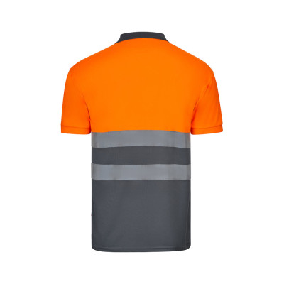 VL CUPID LARGE. Polo bicolor bird-eye (160g/m²) de manga curta, em poliéster (100)